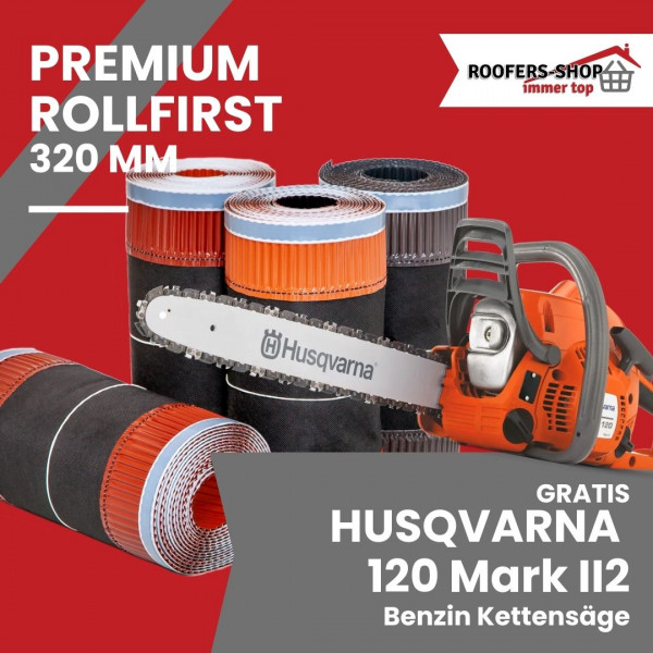 300 m Rollfirst Vlies 320 mm und Husqvarna Motorsäge 120 Mark II – Perfekte Kombination