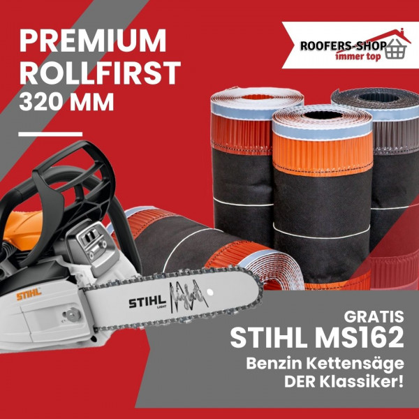 300 m Rollfirst Vlies 320 mm und STIHL MS 162 Motorsäge (30 cm Schwert)